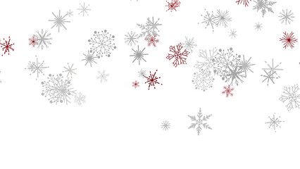 Abstract Winter Snowflakes Background