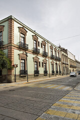 Colonial city of Oaxaca de Juarez, Mexico. Mexican Architecture