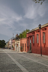 Historic center of Oaxaca, Mexico. Tourist walkway