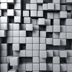 Abstract Grey Cube Background