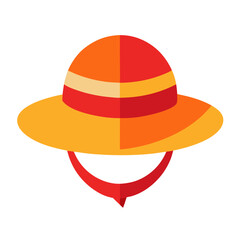 Pamela hat icon design
