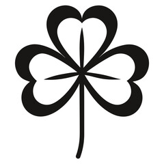 Clover icon vector illustration. clover sign and symbol. four leaf clover icon.