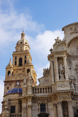 Fototapeta premium The Cathedral Church of Saint Mary in Murcia, Spain
