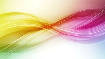 Abstract Colorful Waves Flowing Design