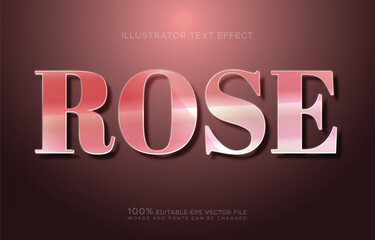 Rose Text Effect