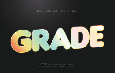 Colorful Grade Text Effect
