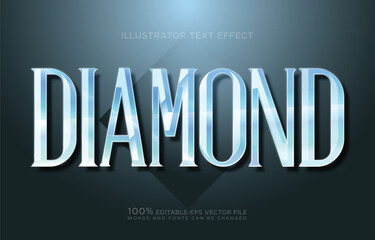 diamond luxury text effect editable
