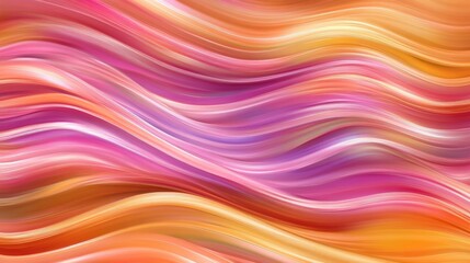 Obraz premium An abstract background of vibrant multicolor gradient brushstrokes, creating a smooth, wavy texture full of dynamic color transitions and energy