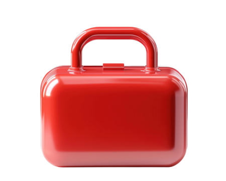 Red Toolbox Icon 3D