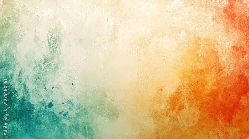 Poster Colorful abstract edges blending into a soft backdrop, offering a vibrant design element perfect for layering and graphic design compositions