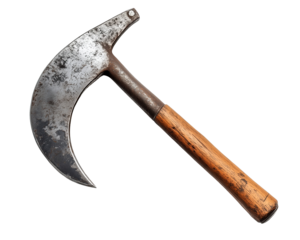 Sickle with Wooden Handle
