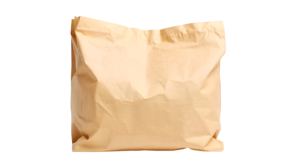 Sturdy brown kraft paper grocery bag with a slightly crumpled look
