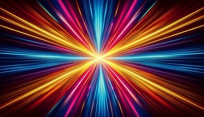 Obraz premium Abstract Colorful Light Beams Background.