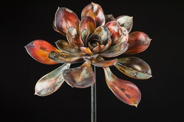 Aeonium haworthii, also known as Haworth's aeonium or weathervane