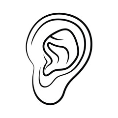 human Ear vector 