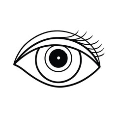 Obraz premium eye icon vector illustration