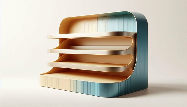 3D PDV wobbler for points of sale and promotion on shelves. Ideal for catalogs, informational and advertising material and media.3d illustration.