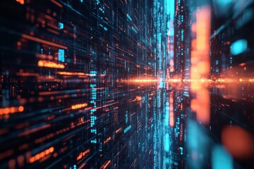 Obraz premium Big data. Information concept. 3D render