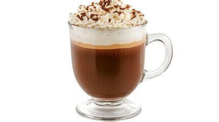 side view of coffee transparent isolated on white transparant background png