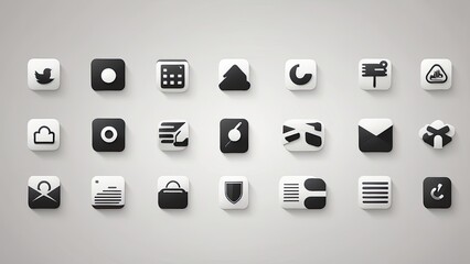 "Volunteering Icons Set: Outline Collection for Web Design"