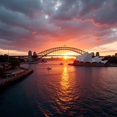 Obraz premium sydney harbour bridge