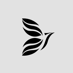 Fototapeta premium vector silhouette of a bird