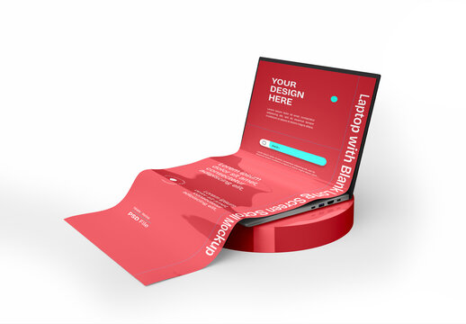 Laptop Longscroll Mockup