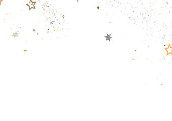 Fototapeta premium Golden and White Stars on Black Background