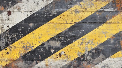 Fototapeta premium Weathered Wooden Plank Background with Stripes in Yellow and Black