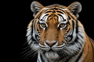 Fototapeta premium there is a tiger that is looking at the camera