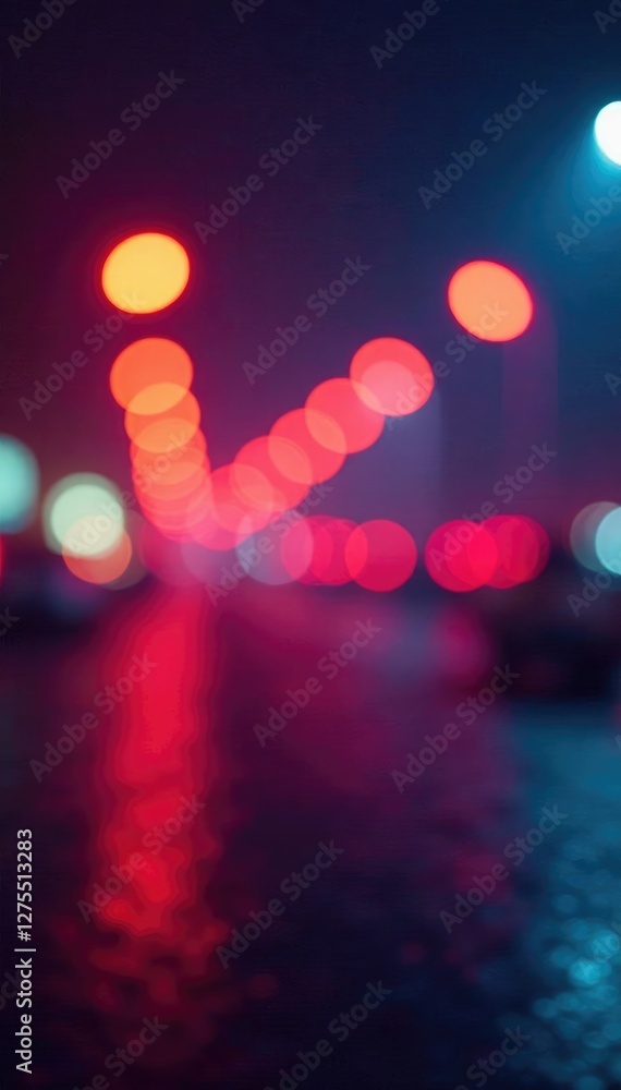 Aufkleber bokeh lights create a colorful abstract effect, abstract, bokeh
