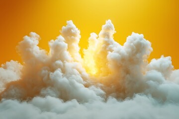 Fog or smoke flowing across the floor creates a mysterious and ethereal atmosphere.