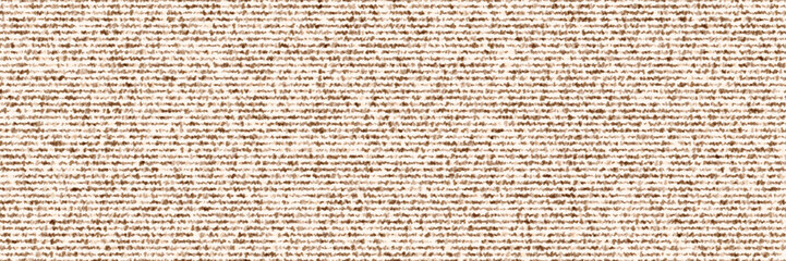 Seamless slub bg fabric with horizontal rows of knots texture of worn wool. Abstract patern of brown linen textile. Rough melange carpet with uneven dots and specks. Vector illustration © Kusandra
