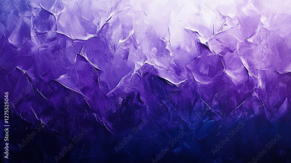 Poster abstract canvas with vibrant purple overlapping triangles