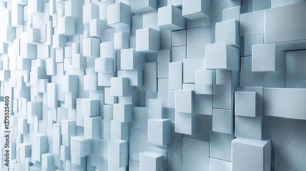 Poster captivating geometric backdrop with textured 3d elements