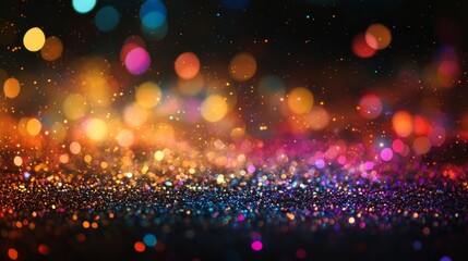 Fototapeta premium Dazzling Colorful Backdrop with Vibrant Sparkles and Glowing Lights