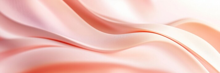 Obraz premium Vertical background featuring warm pale pink curves that create a subtle, wave-like pattern, adding depth and interest.