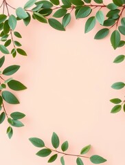green leaves frame