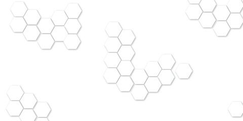 Abstract seamless hexagon pattern background. Abstract hexagon technology design background. Vector Illustration.