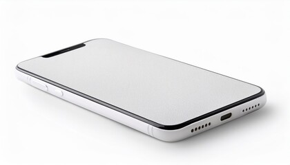 Sleek, Modern White Phone Mockup showcasing Realistic Mobile Device Design from Multiple Angles and Perspectives, Ideal for Digital Art, Home Decor, or Design Inspiration