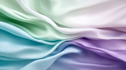 Obraz premium Pastel fabric folds, textile texture, soft background, design element.