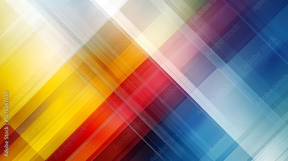 Poster Colorful abstract background with intersecting lines, gradient effect, and dynamic visual use