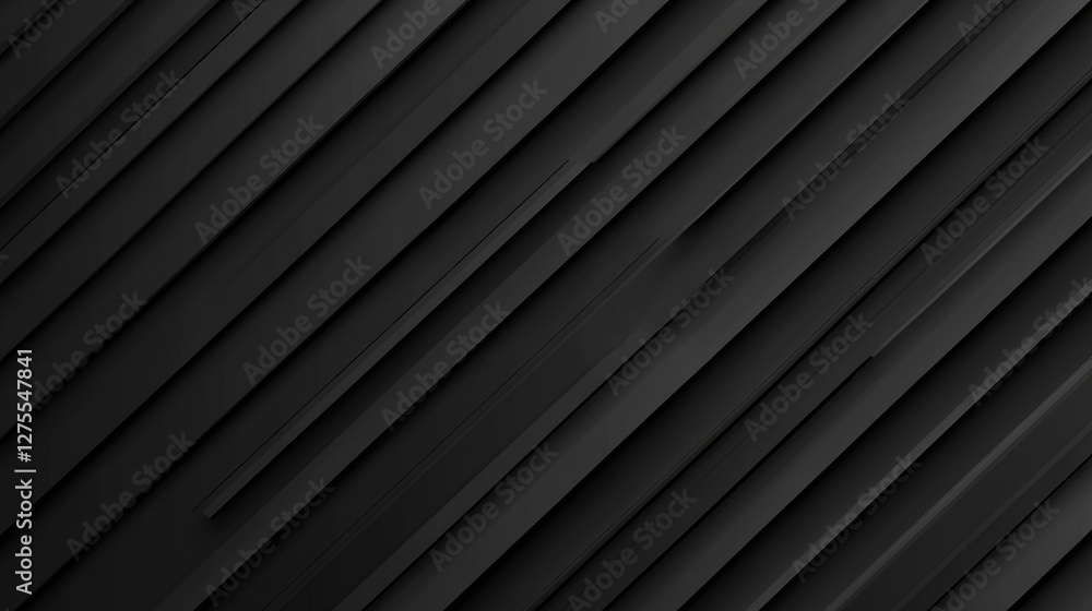 Poster monochromatic diagonal lines crossing through layered polygons, creating a structured, modern abstra