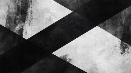 Monochromatic diagonal lines crossing through layered polygons, creating a structured, modern abstract background.