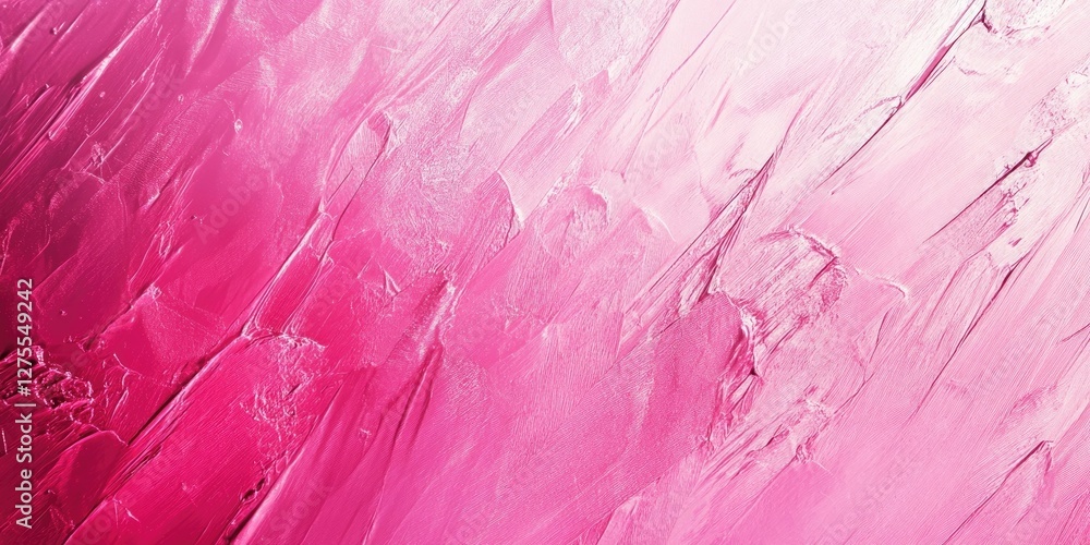 Aufkleber vibrant gradient of pink tones with smooth textured brush strokes creates a modern artistic backgrou