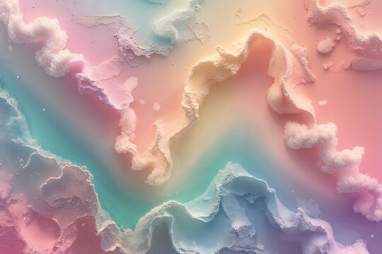 Dreamy Pastel Gradient Background with Soft Hues and Unique Textures