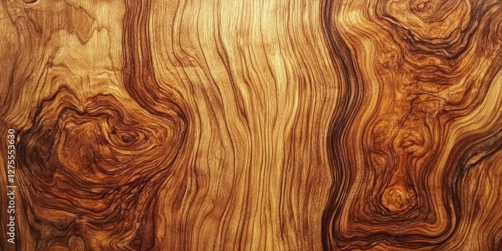 Aufkleber detailed wooden texture with rich brown and golden hues featuring intricate grain patterns and undul