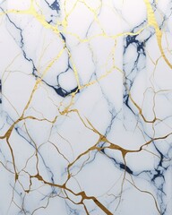 Kintsugi marble background texture with gold for elegant design, website, presentations