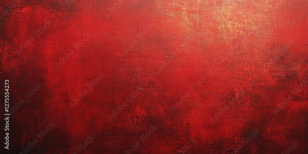 Poster vibrant abstract red textured background with subtle golden highlights and a smooth gradient effect,