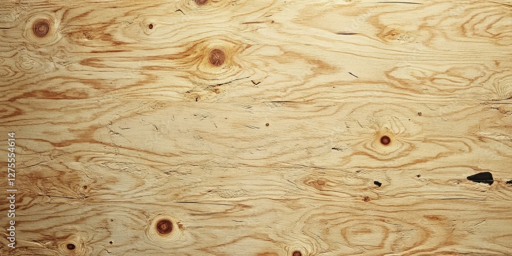 Aufkleber light brown plywood surface texture with visible knots and grains centered in the image, featuring a